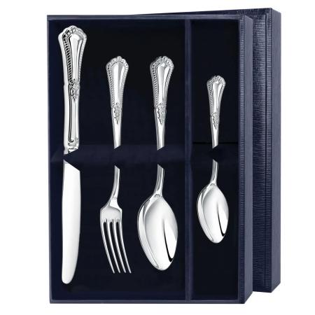 СТОЛОВЫЙ НАБОР ИЗ СЕРЕБРА "ФАВОРИТ" (4 ПРЕДМЕТА) – АРГЕНТА