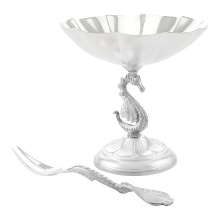 СЕРЕБРЯНАЯ ЛИМОННИЦА "№2" С ВИЛКОЙ – МСТЁРСКИЙ ЮВЕЛИР