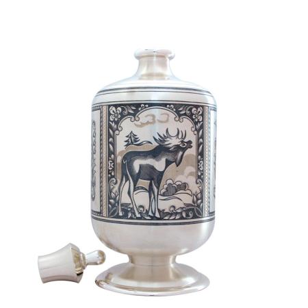 СЕРЕБРЯНЫЙ ГРАФИН (0,6 ЛИТРА) АРТ. 40390003Е05 – СЕВЕРНАЯ ЧЕРНЬ