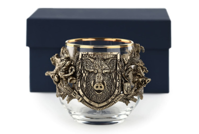 СТАКАН ДЛЯ ВИСКИ "ОХОТА - КАБАН" CLASSIC 