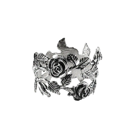 СЕРЕБРЯНОЕ КОЛЬЦО ДЛЯ САЛФЕТОК "РОЗАЛИЯ" БОЛЬШОЕ – АРГЕНТА