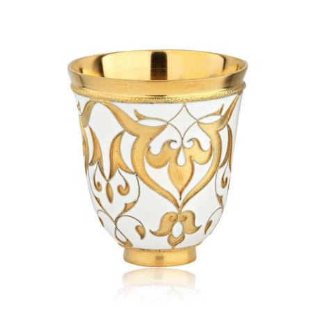 СЕРЕБРЯНАЯ КОФЕЙНАЯ ЧАШКА "ВОСТОЧНАЯ" – РУССКИЕ САМОЦВЕТЫ