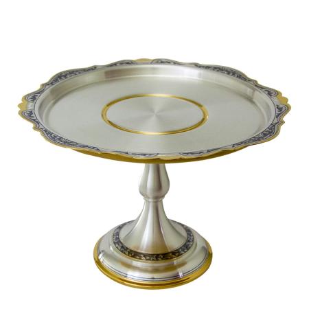 СЕРЕБРЯНАЯ ВАЗА ДЛЯ ТОРТА – СЕВЕРНАЯ ЧЕРНЬ