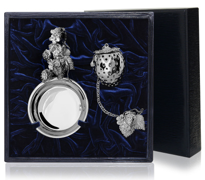 СЕРЕБРЯНОЕ СИТЕЧКО ДЛЯ ЧАЯ "ЯГОДКА" – АРГЕНТА