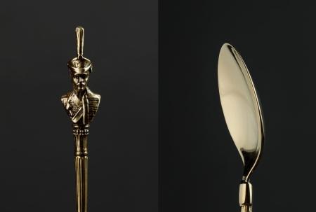 ЛОЖКА ЧАЙНАЯ ЛАТУННАЯ "ГУСАР" 