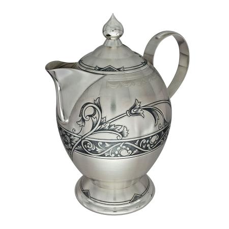 СЕРЕБРЯНЫЙ ЧАЙНИК  С ЧЕРНЕНИЕМ "40370015А05" – СЕВЕРНАЯ ЧЕРНЬ