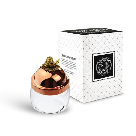 БАНКА ДЛЯ СЫПУЧИХ ПРОДУКТОВ "ЧЕСНОК" МЕДНАЯ (500 МЛ.) – КОЛЬЧУГИНСКИЙ МЕЛЬХИОР