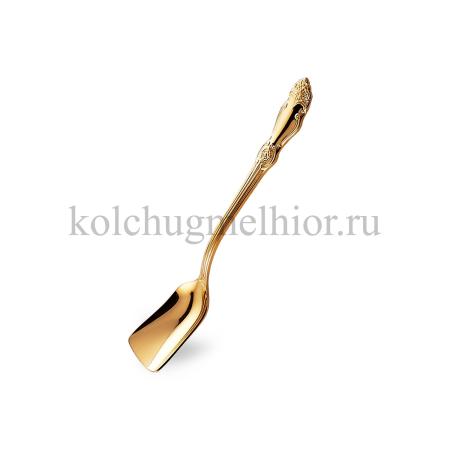 ЛОПАТКА ДЛЯ ИКРЫ ИЗ МЕЛЬХИОРА "РОЗА" ПОЗОЛОЧЕННАЯ – КОЛЬЧУГИНСКИЙ МЕЛЬХИОР