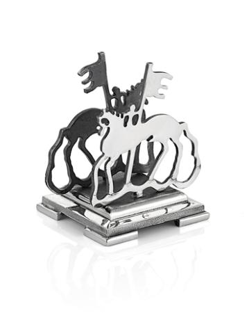 СЕРЕБРЯНАЯ ПОДСТАВКА ДЛЯ ВИЗИТОК "ЯКУТИЯ" – АЛЬТМАСТЕР