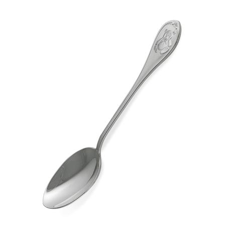 СЕРЕБРЯНАЯ ДЕТСКАЯ ЧАЙНАЯ ЛОЖКА "МЕДВЕЖОНОК" 930515 – КРАСНАЯ ПРЕСНЯ