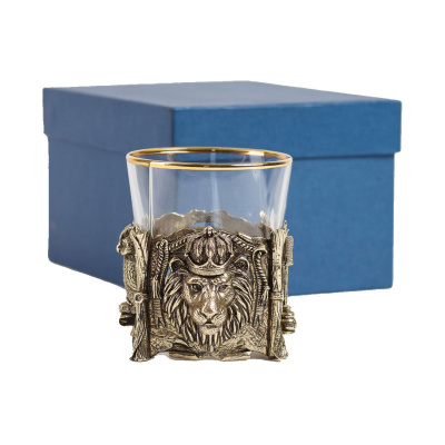 СТАКАН ДЛЯ ВИСКИ "МУДРЫЙ РУКОВОДИТЕЛЬ" ЛАТУННЫЙ