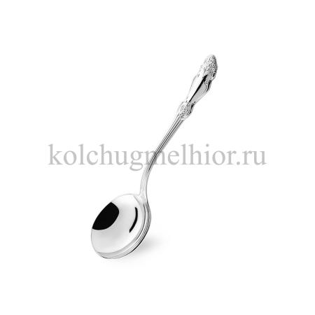 ЛОЖКА САХАРА ИЗ МЕЛЬХИОРА "РОЗА" ПОСЕРЕБРЕННАЯ – КОЛЬЧУГИНСКИЙ МЕЛЬХИОР