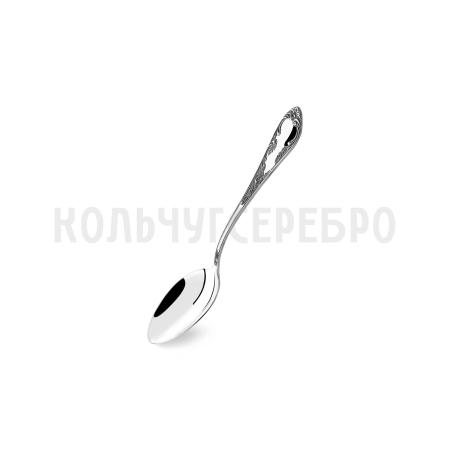 СЕРЕБРЯНАЯ КОФЕЙНАЯ ЛОЖКА "ПОСОЛЬСКАЯ" М-18 С ЧЕРНЕНИЕМ – ПАВЛОВСКИЙ ЗАВОД