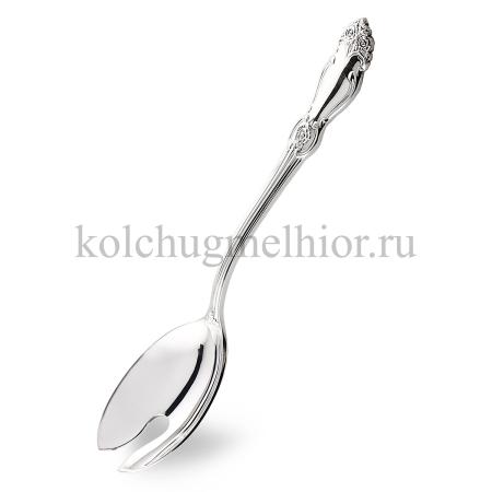 ВИЛКА САЛАТА ИЗ МЕЛЬХИОРА "РОЗА" ПОСЕРЕБРЕННАЯ – КОЛЬЧУГИНСКИЙ МЕЛЬХИОР