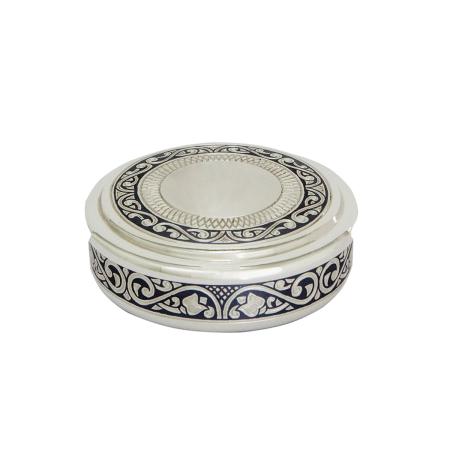 СЕРЕБРЯНАЯ ТУАЛЕТНАЯ КОРОБОЧКА АРТ. 50040033В05 – СЕВЕРНАЯ ЧЕРНЬ