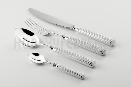 СЕРЕБРЯНЫЙ СТОЛОВЫЙ НАБОР "АРИСТОКРАТ" (24 ПРЕДМЕТА) - МСТЕРСКИЙ ЮВЕЛИР