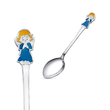 СЕРЕБРЯНАЯ ДЕТСКАЯ ЛОЖКА "АНГЕЛ" – КРАСНАЯ ПРЕСНЯ