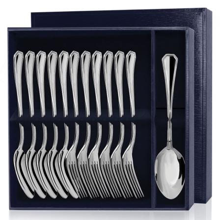 СТОЛОВЫЙ НАБОР ИЗ СЕРЕБРА "ЭЛЕГАНТ" (6 ВИЛОК, 6 ЛОЖЕК) – АРГЕНТА