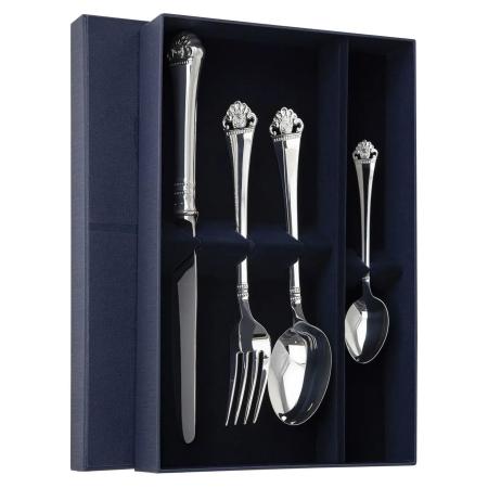 СТОЛОВЫЙ НАБОР ИЗ СЕРЕБРА "АФИНА" (4 ПРЕДМЕТА) – АРГЕНТА