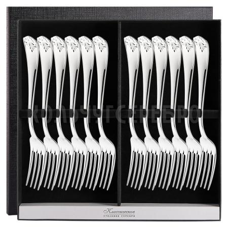 СЕРЕБРЯНЫЙ СТОЛОВЫЙ НАБОР "ANTIQUE" (12 ВИЛОК) – SOKOLOV