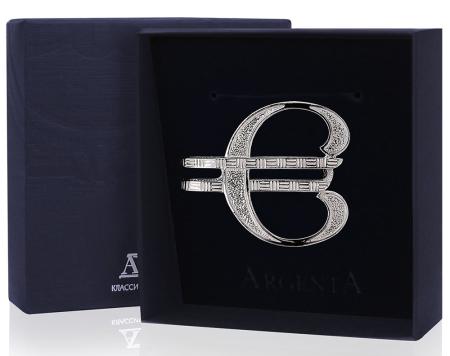 СЕРЕБРЯНЫЙ ЗАЖИМ ДЛЯ КУПЮР "ЕВРО" – АРГЕНТА