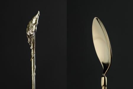 ЛОЖКА ЧАЙНАЯ ЛАТУННАЯ "ОСЁТР" 