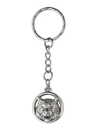 Столовое серебро купить в Москве СЕРЕБРЯНЫЙ БРЕЛОК "ТИГР" – АЛЬТМАСТЕР