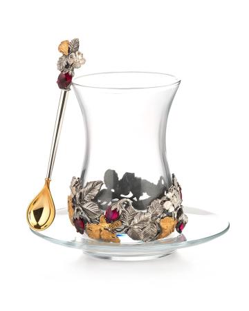 АРМУД С ЛОЖКОЙ И БЛЮДЦЕМ "ЗЕМЛЯНИКА"