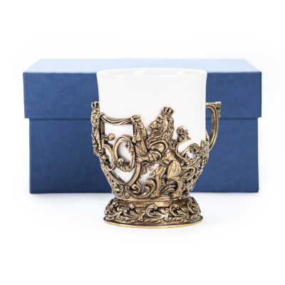 ЛАТУННАЯ КОФЕЙНАЯ ЧАШКА "ЮБИЛЕЙНАЯ 50"