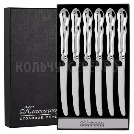 СЕРЕБРЯНЫЙ СТОЛОВЫЙ НАБОР "ВЕНЗЕЛЬ" (6 НОЖЕЙ) – КРАСНАЯ ПРЕСНЯ