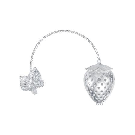 СЕРЕБРЯНОЕ СИТЕЧКО ДЛЯ ЧАЯ "КЛУБНИКА" – КРАСНАЯ ПРЕСНЯ