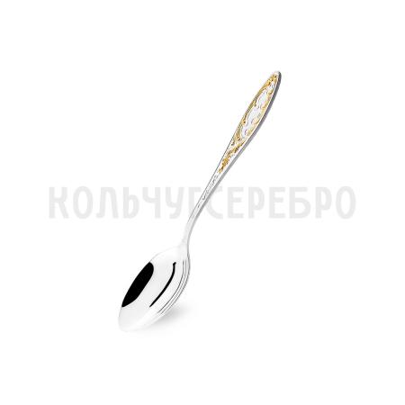 ЧАЙНАЯ ЛОЖКА ИЗ МЕЛЬХИОРА "МОРОЗКО" С ПОЗОЛОТОЙ – КОЛЬЧУГИНСКИЙ МЕЛЬХИОР