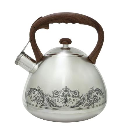СЕРЕБРЯНЫЙ ЧАЙНИК "СВИРИСТЕЛЬ" С ЧЕРНЕНИЕМ – СЕВЕРНАЯ ЧЕРНЬ