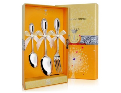 ДЕТСКИЕ СТОЛОВЫЕ ПРИБОРЫ "ИМПЕРАТОР" (3 ПРЕДМЕТА) №2 – АРГЕНТА