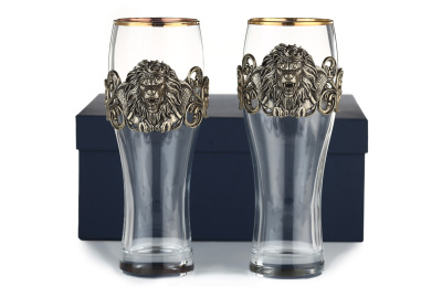 ПИВНОЙ БОКАЛ "ЛЕВ VIP" CLASSIC 2 ШТ