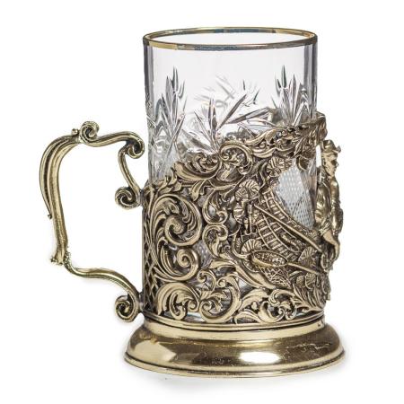 ПОДСТАКАННИК "РЫБАК" ЛАТУННЫЙ