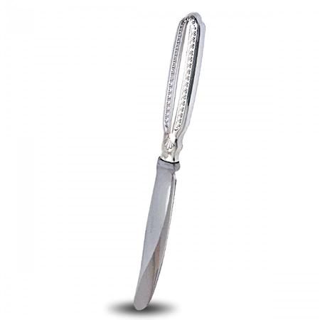 СЕРЕБРЯНЫЙ СТОЛОВЫЙ НОЖ "ЗАСТОЛЬНЫЙ" - СЕВЕРНАЯ ЧЕРНЬ