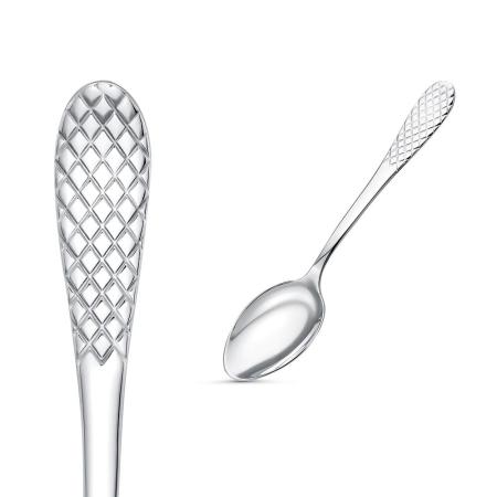 СЕРЕБРЯНАЯ КОФЕЙНАЯ ЛОЖКА "КОФЕЙНАЯ" - КРАСНАЯ ПРЕСНЯ