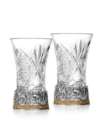 СЕРЕБРЯНЫЕ СТАКАНЫ ДЛЯ ВОДЫ "КНЯЖЕСКИЕ" ( К ГРАФИНУ "БОГАТЫРСКАЯ СИЛА") – АЛЬТМАСТЕР