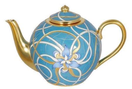 СЕРЕБРЯНЫЙ ЧАЙНИК "НЕЖНОСТЬ" – РУССКИЕ САМОЦВЕТЫ