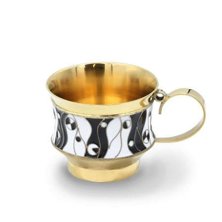 СЕРЕБРЯНАЯ КОФЕЙНАЯ ЧАШКА "ВОДОРОСЛИ" – РУССКИЕ САМОЦВЕТЫ