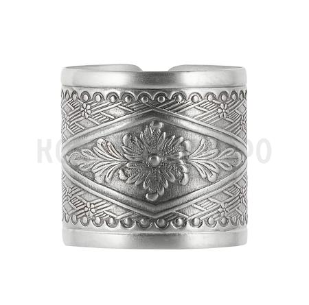 КОЛЬЦО ДЛЯ САЛФЕТОК "ПЛАМЯ" С ЧЕРНЕНИЕМ – КОЛЬЧУГИНСКИЙ МЕЛЬХИОР