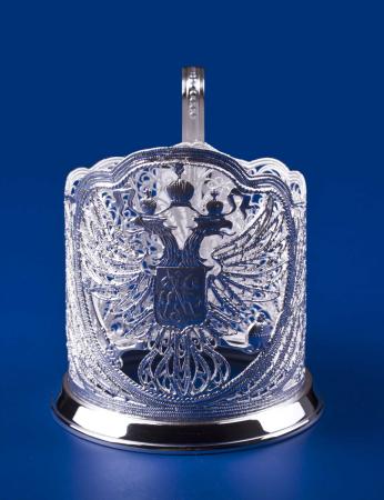 СЕРЕБРЯНЫЙ ПОДСТАКАННИК "РУСЬ" – МСТЁРСКИЙ ЮВЕЛИР