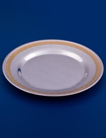 СЕРЕБРЯНАЯ ТАРЕЛКА "№16" С ПОЗОЛОТОЙ – МСТЁРСКИЙ ЮВЕЛИР