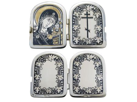 СЕРЕБРЯНАЯ ИКОНА-СКЛАДЕНЬ  АРТ. 50240019А06 – СЕВЕРНАЯ ЧЕРНЬ