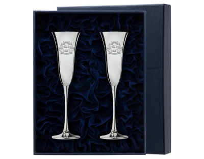 НАБОР СЕРЕБРЯНЫХ ФУЖЕРОВ "СОВЕТ ДА ЛЮБОВЬ" (2 ШТУКИ) – АРГЕНТА