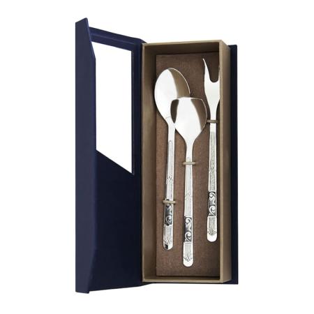 СЕРЕБРЯНЫЙ ЧАЙНЫЙ НАБОР "ЭЛИТ" АРТ. 90040038А05 – СЕВЕРНАЯ ЧЕРНЬ