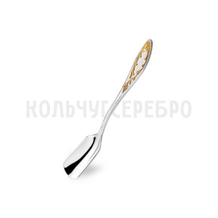 ЛОПАТКА ДЛЯ ИКРЫ "ПЛАМЯ" С ПОЗОЛОТОЙ – КОЛЬЧУГИНСКИЙ МЕЛЬХИОР