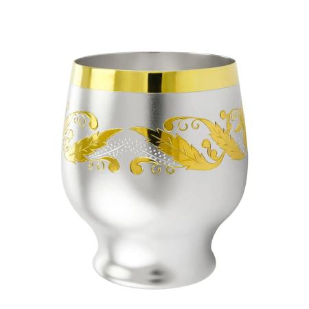 СЕРЕБРЯНЫЙ СТАКАН "ВЕРСАЛЬ" С ПОЗОЛОТОЙ 220 МЛ. – МСТЁРСКИЙ ЮВЕЛИР