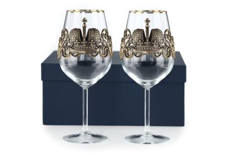 БОКАЛ ДЛЯ ВИНА "КОРОНА РОССИЙСКОЙ ИМПЕРИИ" CLASSIC 2 ШТ.